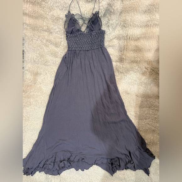 Free People Lilac Lace-Top Maxi Dress - Picture 4 of 9